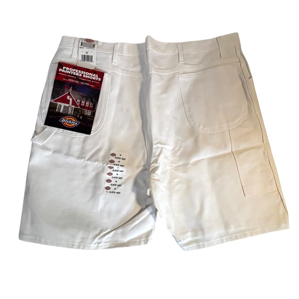 Dickies Men’s 44 White Professional Painter Shorts‎ 100% Cotton Rugged Design